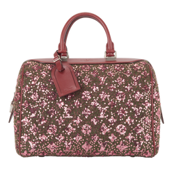 Speedy 30 Sunshine Express, Leather/Sequin, Burgundy, FO2192, DB/LT, 2*